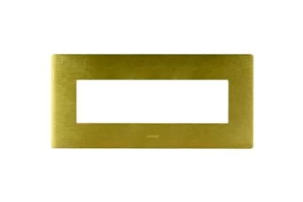 PLAQUE VERA 44 RECTANGULAIRE ALUMINIUM GOLD 7 MODULES