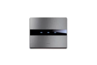 PLAQUE TOUCH 44 RECTANGULAIRE ALUMUNIUM NATUREL BROSSE 3 COMMANDES