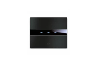 PLAQUE TOUCH 44 RECTANGULAIRE ALUMUNIUM ANTHRACITE BROSSE 3 COMMANDES