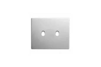 PLAQUE NEW STYLE RECTANGULAIRE BLANC CORIAN 2 COMMANDES