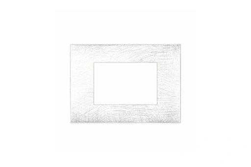 PLAQUE YOUNG 44 RECTANGULAIRE BLANC 3D 3 MODULES