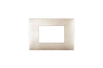 PLAQUE YOUNG 44 RECTANGULAIRE BEIGE BROSSE 3D 3 MODULES