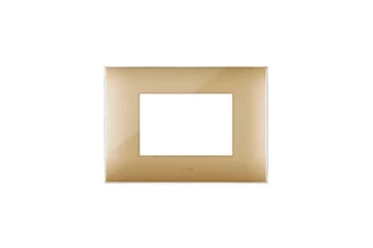 PLAQUE YOUNG 44 RECTANGULAIRE GOLD 3 MODULES