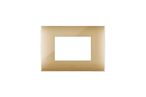 PLAQUE YOUNG 44 RECTANGULAIRE GOLD 3 MODULES