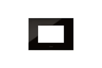 PLAQUE YOUNG 44 RECTANGULAIRE NOIR ABSOLU 3 MODULES
