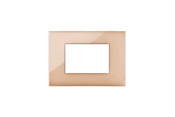 PLAQUE YOUNG 44 RECTANGULAIRE SABLE 3 MODULES