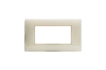 PLAQUE YOUNG 44 RECTANGULAIRE IVOIRE 4 MODULES