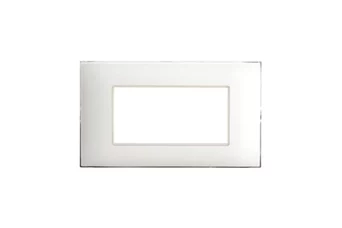 PLAQUE YOUNG 44 RECTANGULAIRE WHITEK 4 MODULES