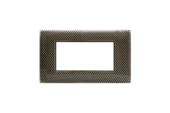 PLAQUE YOUNG 44 RECTANGULAIRE CARBONE CLAIR 3D 4 MODULES