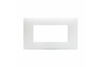 PLAQUE YOUNG 44 RECTANGULAIRE BLANC CRAIE 4 MODULES