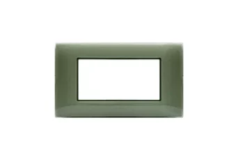 PLAQUE YOUNG 44 RECTANGULAIRE VERT SAUGE 4 MODULES