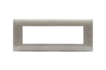 PLAQUE YOUNG 44 RECTANGULAIRE BEIGE BROSSE 3D 7 MODULES