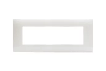 PLAQUE YOUNG 44 RECTANGULAIRE BLANC TOTAL 7 MODULES