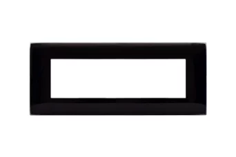 PLAQUE YOUNG 44 RECTANGULAIRE NOIR ABSOLU 7 MODULES