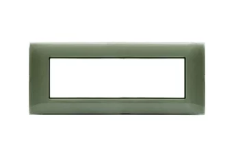 PLAQUE YOUNG 44 RECTANGULAIRE VERT SAUGE 7 MODULES