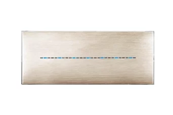 PLAQUE YOUNG TOUCH 44 RECTANGULAIRE BEIGE BROSSE 3D 7 MODULES