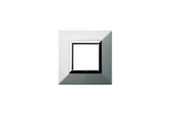 PLAQUE ZAMA 44 CARREE ALUMUNIUM NATUREL BROSSE 2 MODULES