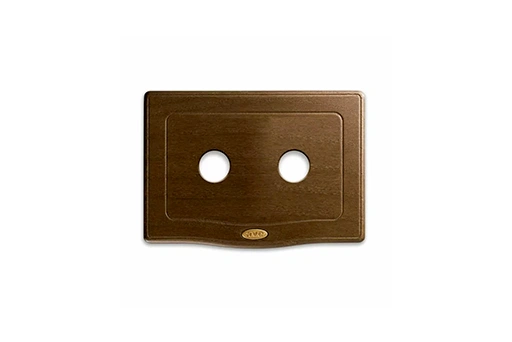 PLAQUE ENGLAND STYLE RECTANGULAIRE NOYER 2 COMMANDES