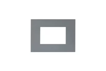 PLAQUE SMART EASY 44 RECTANGULAIRE GRIS MAT 3 MODULES