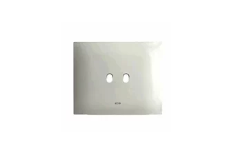 PLAQUE SMART 44 NEW STYLE RECTANGULAIRE EN METAL BLANC 3 MODULES 2 COMMANDES