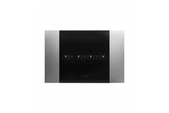 PLAQUE SMART TOUCH 44 RECTANGULAIRE EN METAL ACIER NATUREL BROSSE 4 MODULES (JUSQU'À 7 COMMANDES)