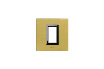 PLAQUE VERA 44 CARREE EN VERRE GOLD 1 MODULE