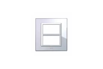 PLAQUE VERA 44 RECTANGULAIRE EN VERRE BLANC 3+3 MODULES