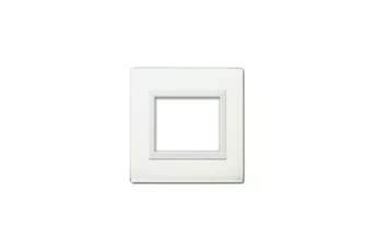 PLAQUE VERA 44 RECTANGULAIRE EN VERRE BLANC 3 MODULES