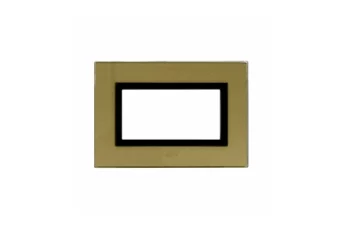 PLAQUE VERA 44 RECTANGULAIRE EN VERRE GOLD 4 MODULES