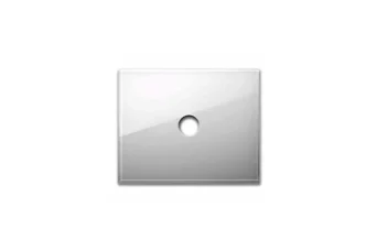 PLAQUE NEW STYLE RECTANGULAIRE EN VERRE BLANC 3 MOD 1COM