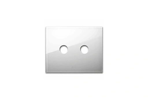 PLAQUE NEW STYLE RECTANGULAIRE EN VERRE BLANC 3 MOD 2COM
