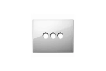 PLAQUE NEW STYLE RECTANGULAIRE EN VERRE BLANC 3 MOD