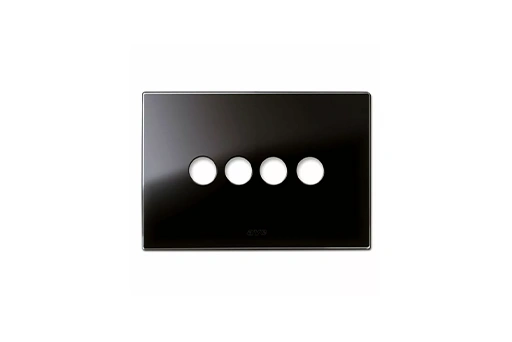 PLAQUE NEW STYLE RECTANGULAIRE EN VERRE NOIR ABSOLU 4 MOD