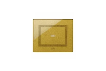 PLAQUE VERA 44 TOUCH RECTANGULAIRE GOLD 1 COMMANDE