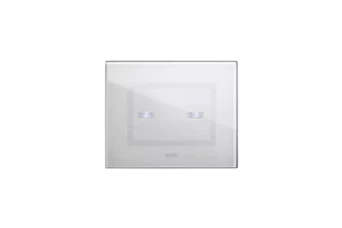PLAQUE VERA 44 TOUCH RECTANGULAIRE BLANC 2 COMMANDES
