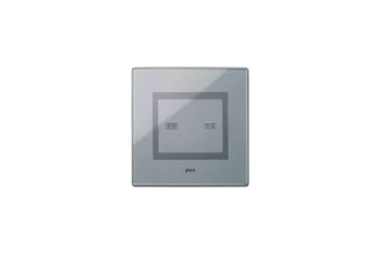 PLAQUE VERA 44 TOUCH RECTANGULAIRE GRIS OPAQUE 2 COMMANDES