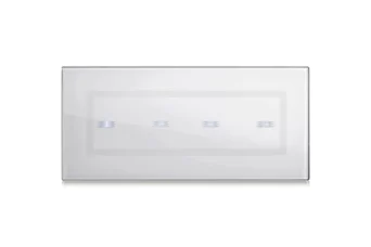 PLAQUE VERA 44 TOUCH RECTANGULAIRE BLANC 4 COMMANDES POUR BOITE 6-7 MODULES