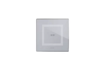 PLAQUE VERA 44 TOUCH CARREE GRIS OPAQUE 1 COMMANDE