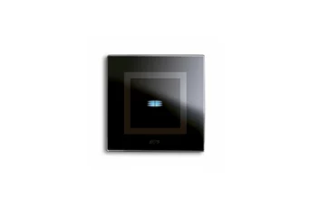 PLAQUE VERA 44 TOUCH CARREE NOIR ABSOLU 1 COMMANDE