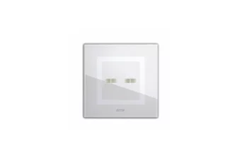 PLAQUE VERA 44 TOUCH CARREE BLANC 2 COMMANDES