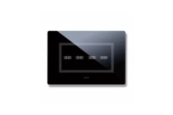 PLAQUE VERA 44 TOUCH RECTANGULAIRE NOIR ABSOLU 4 COMMANDES