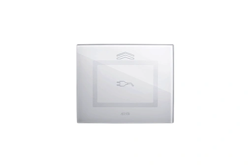 PLAQUE VERA 44 TOUCH RECTANGULAIRE BLANC POUR PRISE COULISSANTE