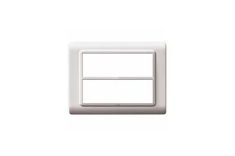 PLAQUE TECHNOPOLYMERE 44 RECTANGULAIRE BLANC 6+6 MODULES