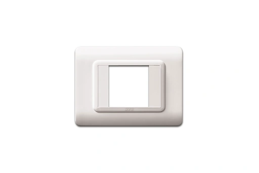 PLAQUE TECHNOPOLYMERE 44 RECTANGULAIRE BLANC 2 MODULES