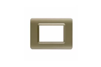 PLAQUE TECHNOPOLYMERE 44 RECTANGULAIRE CHAMPAGNE 3 MODULES