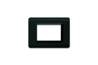 PLAQUE TECHNOPOLYMERE 44 RECTANGULAIRE GRIS TEKLA 3 MODULES