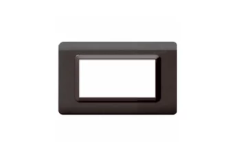 PLAQUE TECHNOPOLYMERE 44 RECTANGULAIRE GRIS FONCE 4 MODULES