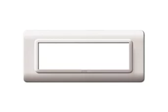 PLAQUE TECHNOPOLYMERE 44 RECTANGULAIRE BLANC 7 MODULES