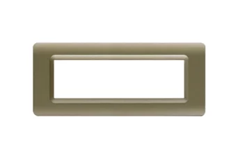 PLAQUE TECHNOPOLYMERE 44 RECTANGULAIRE CHAMPAGNE 7 MODULES