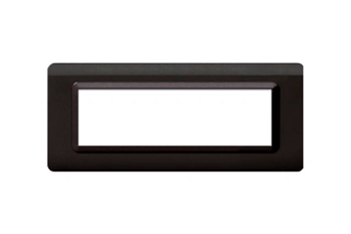 PLAQUE TECHNOPOLYMERE 44 RECTANGULAIRE GRIS FONCE 7 MODULES